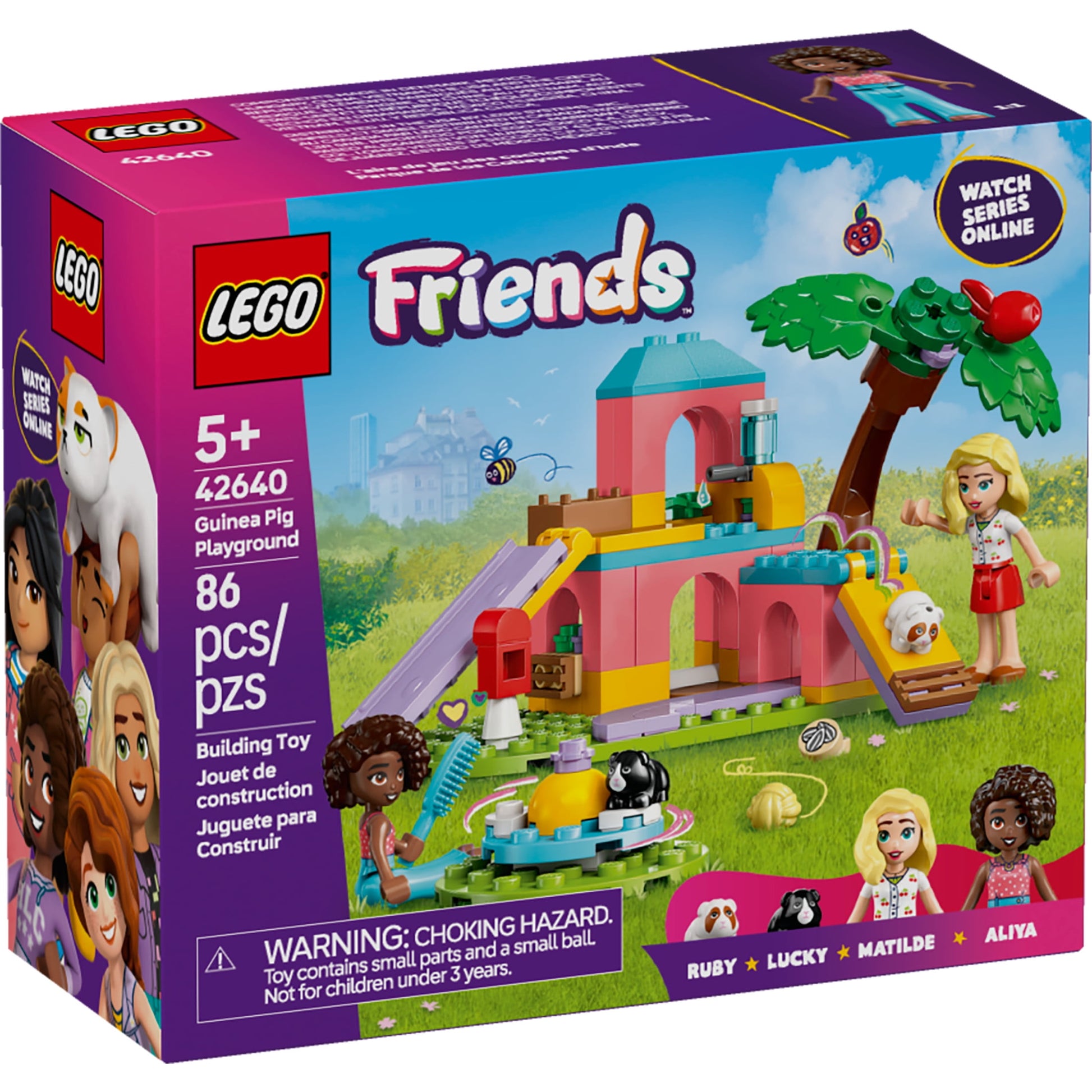 LEGO Friends Guinea Pig Playground - Building Toys Pretend Play Set for Kids, Girls & Boys,