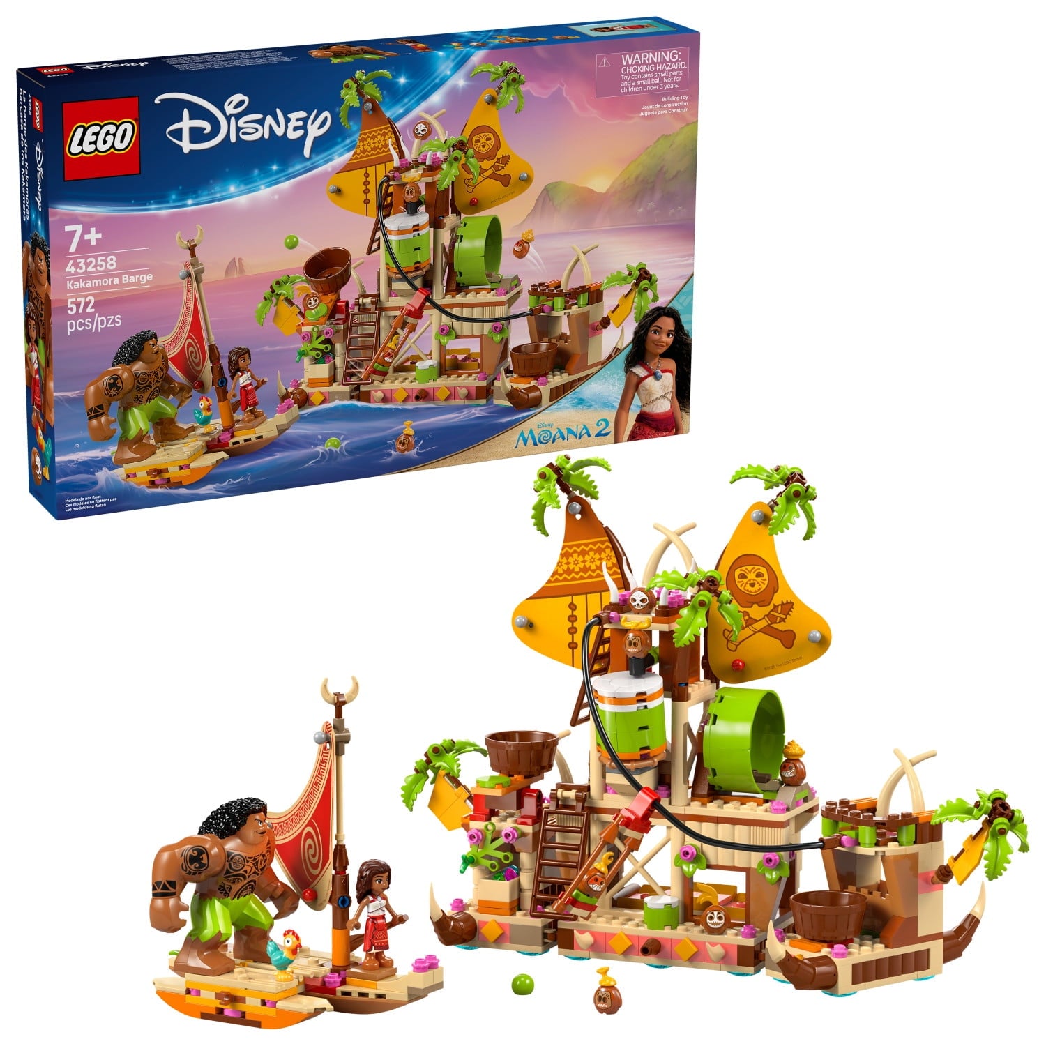LEGO Disney Moana 2 Kakamora Barge Kids Toy