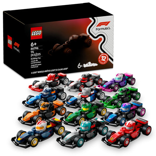 LEGO F1 Collectible Race Cars, 6 Pack