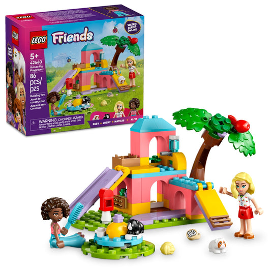 LEGO Friends Guinea Pig Playground - Building Toys Pretend Play Set for Kids, Girls & Boys,