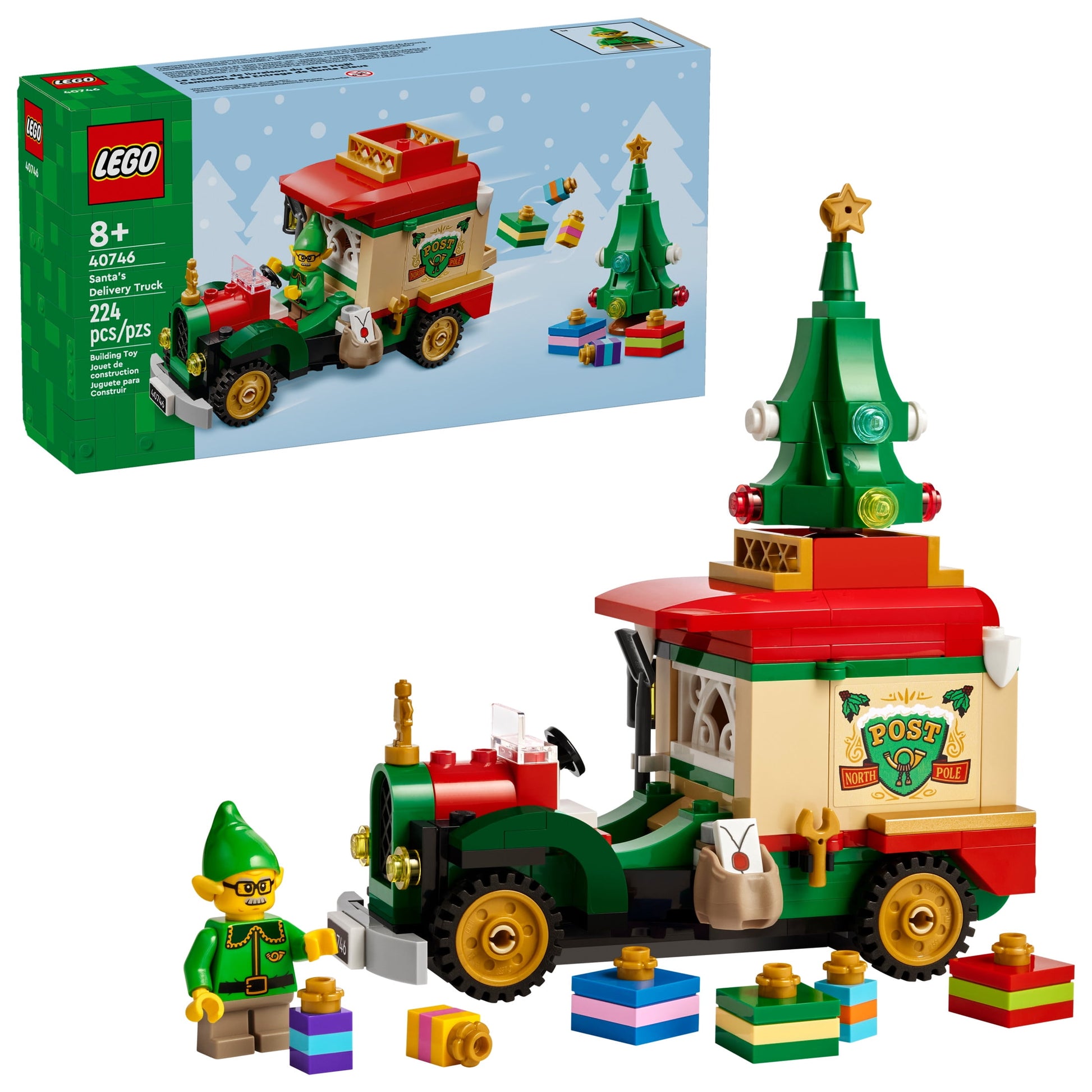 LEGO Santa’s Delivery Truck Building Toy for Kids - Construction Set for Play or Christmas