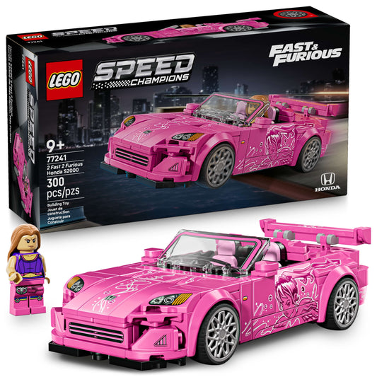 LEGO Speed Champions 2 Fast 2 Furious Honda S2000 Car Toy for Kids, Boys, and Girls, Ages 9+
