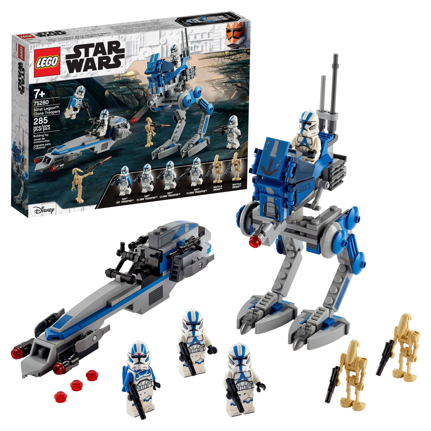 LEGO Star Wars 501st Legion Clone Troopers 75280 Building Kit, 285 Pieces