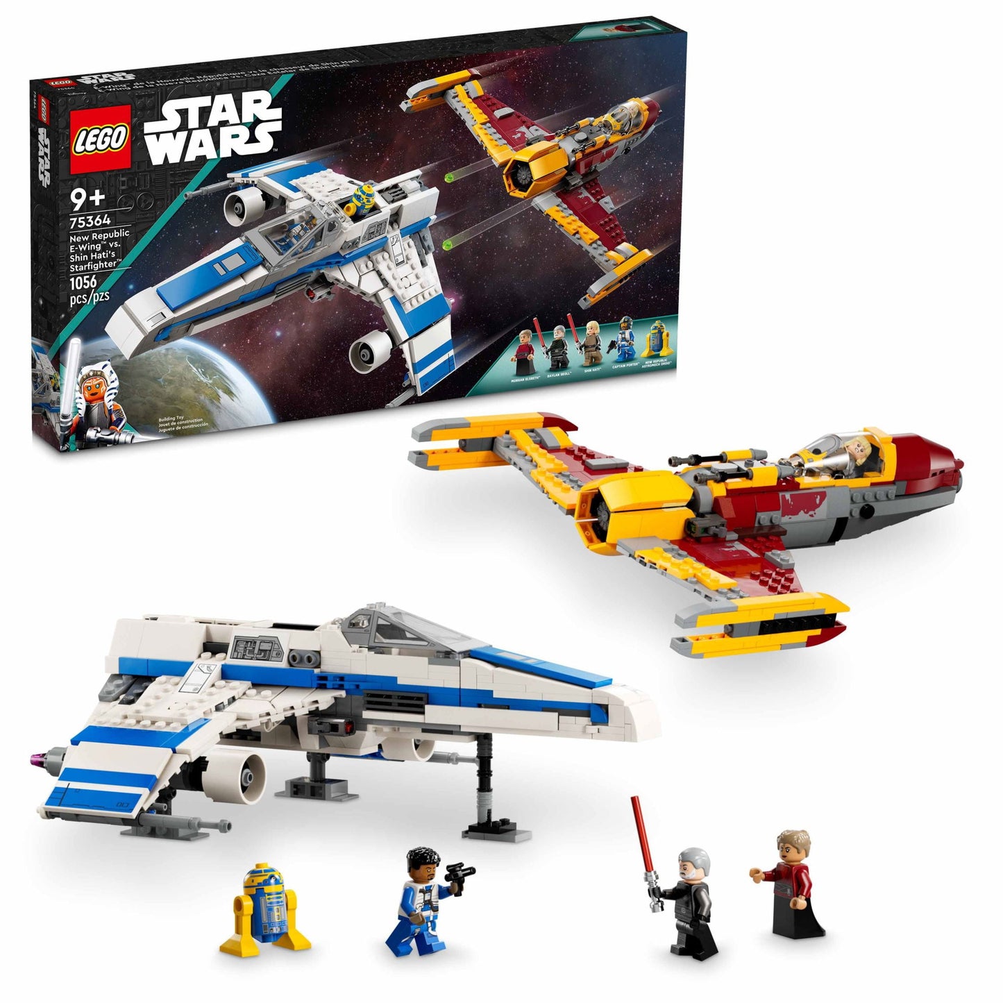 LEGO Star Wars: Ahsoka New Republic E-Wing vs. Shin Hati’s Starfighter 75364 Star Wars Playset