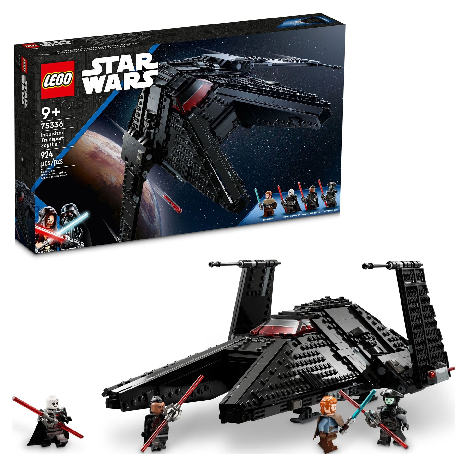 LEGO Star Wars Inquisitor Transport Scythe 75336 Buildable Toy Starship, Obi-Wan Kenobi Set,