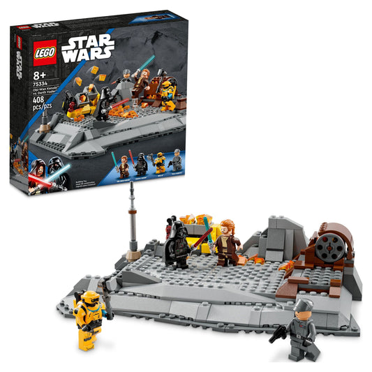 LEGO Buildable Action Toy Star Wars Obi-Wan Kenobi vs Darth Vader 8+ years, 408 Pieces