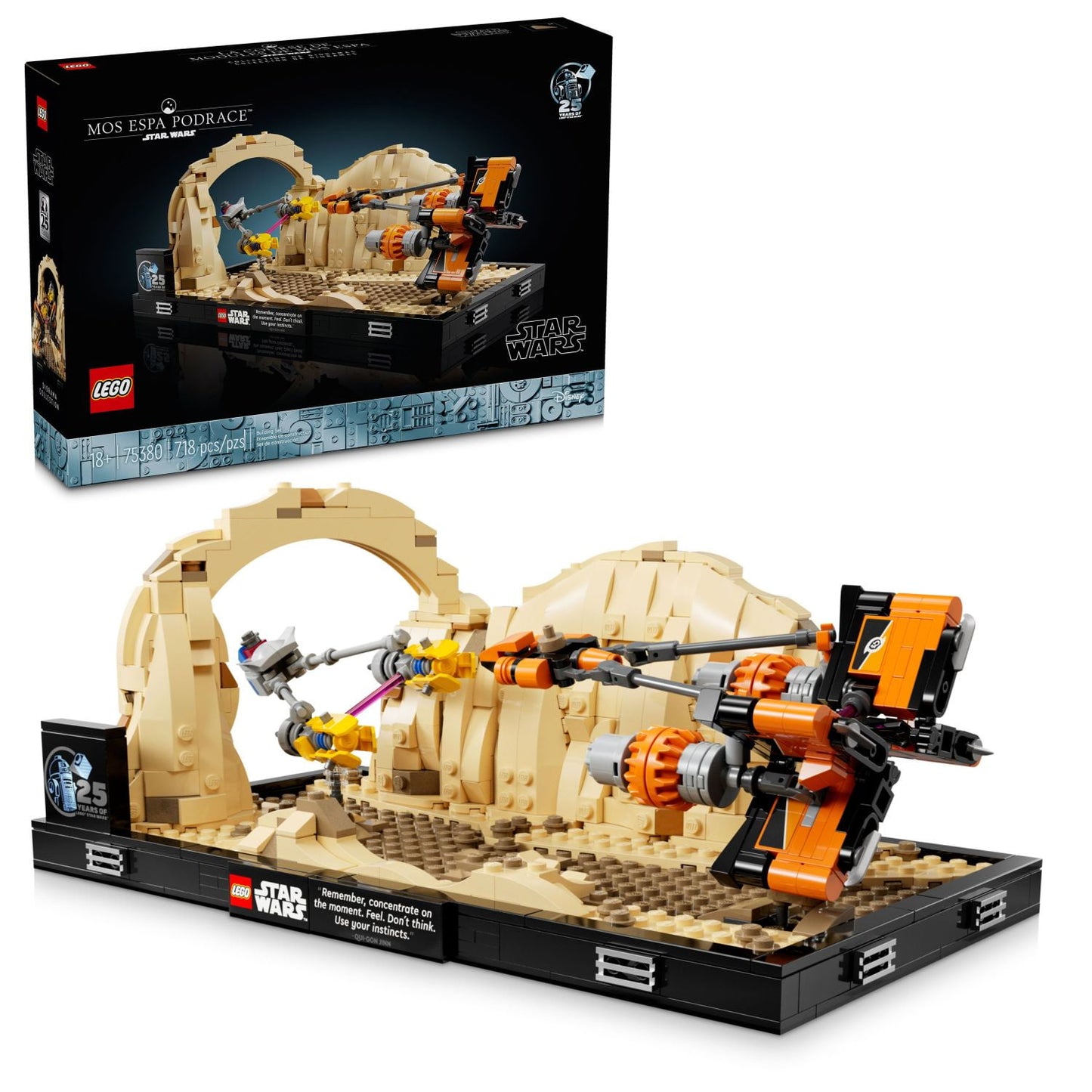 LEGO Star Wars: The Phantom Menace Mos Espa Podrace Diorama, Build and Display Model for