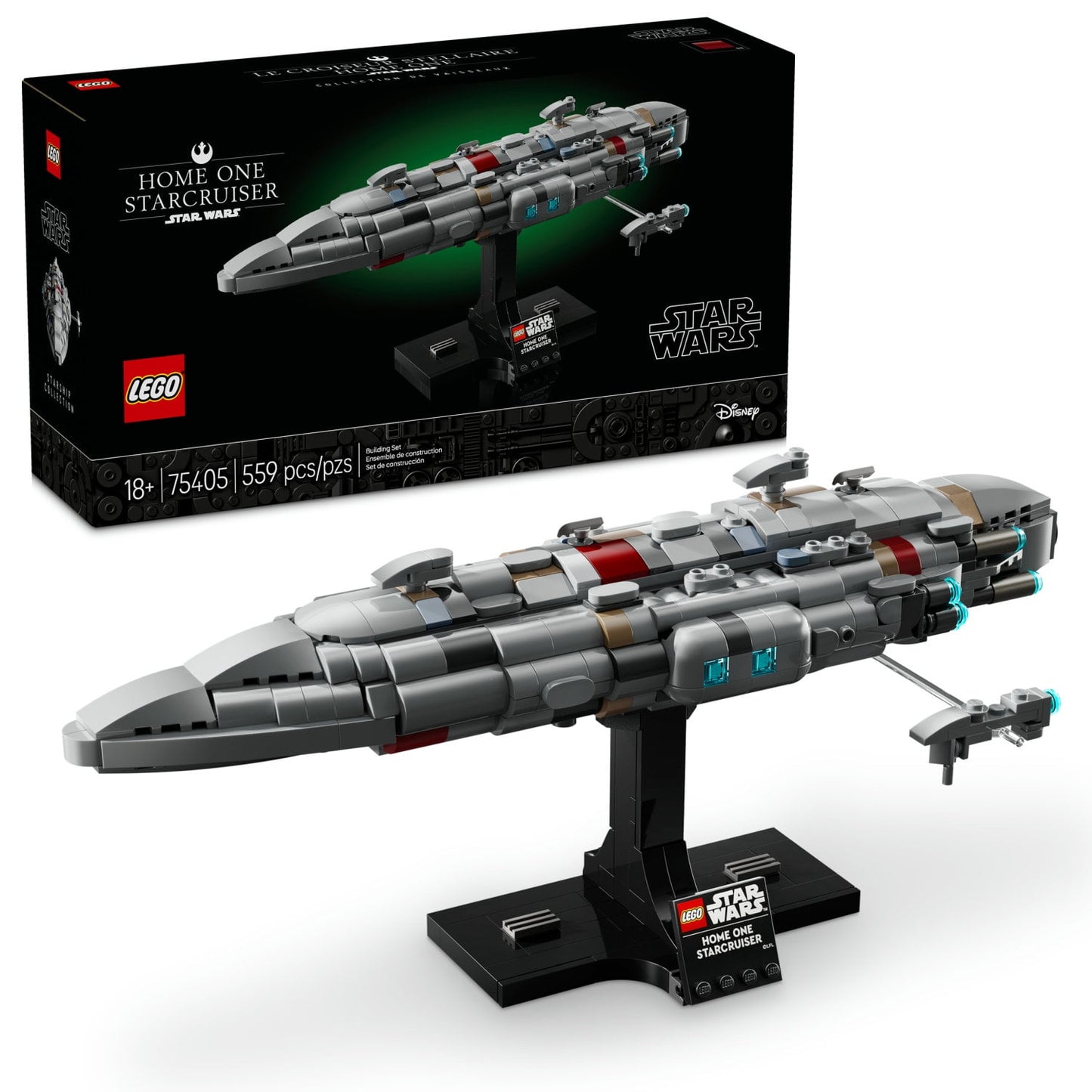 LEGO Star Wars: Return of the Jedi Home One Starcruiser Building Set for Adults - Star Wars