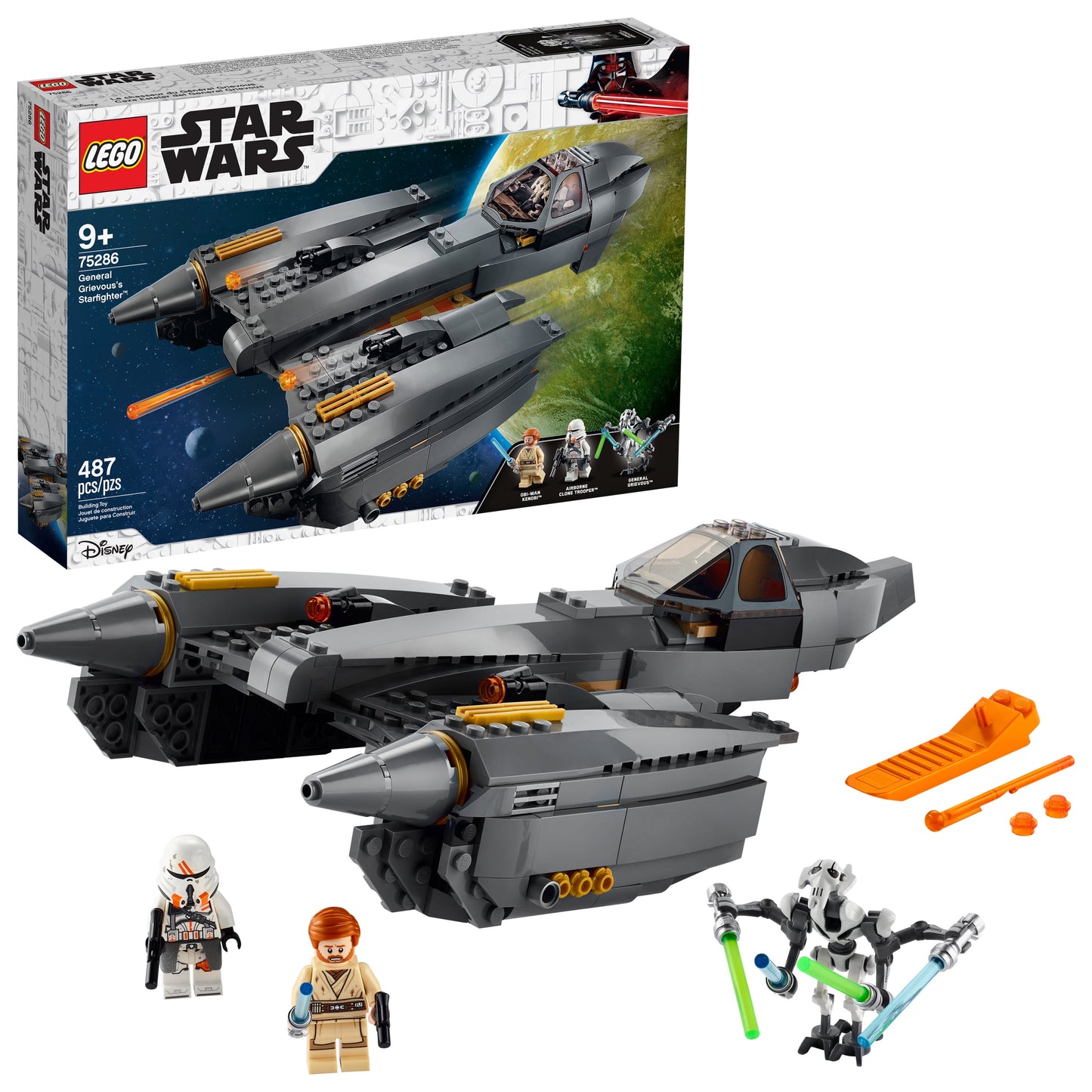 LEGO Star Wars: Revenge of the Sith General Grievous’s Starfighter 75286 Spacecraft Building