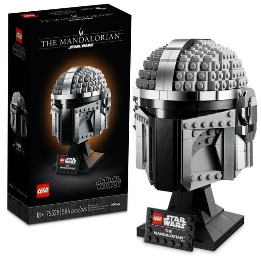 LEGO Star Wars The Mandalorian Helmet 75328 Buildable Model Kit, Display Collectible