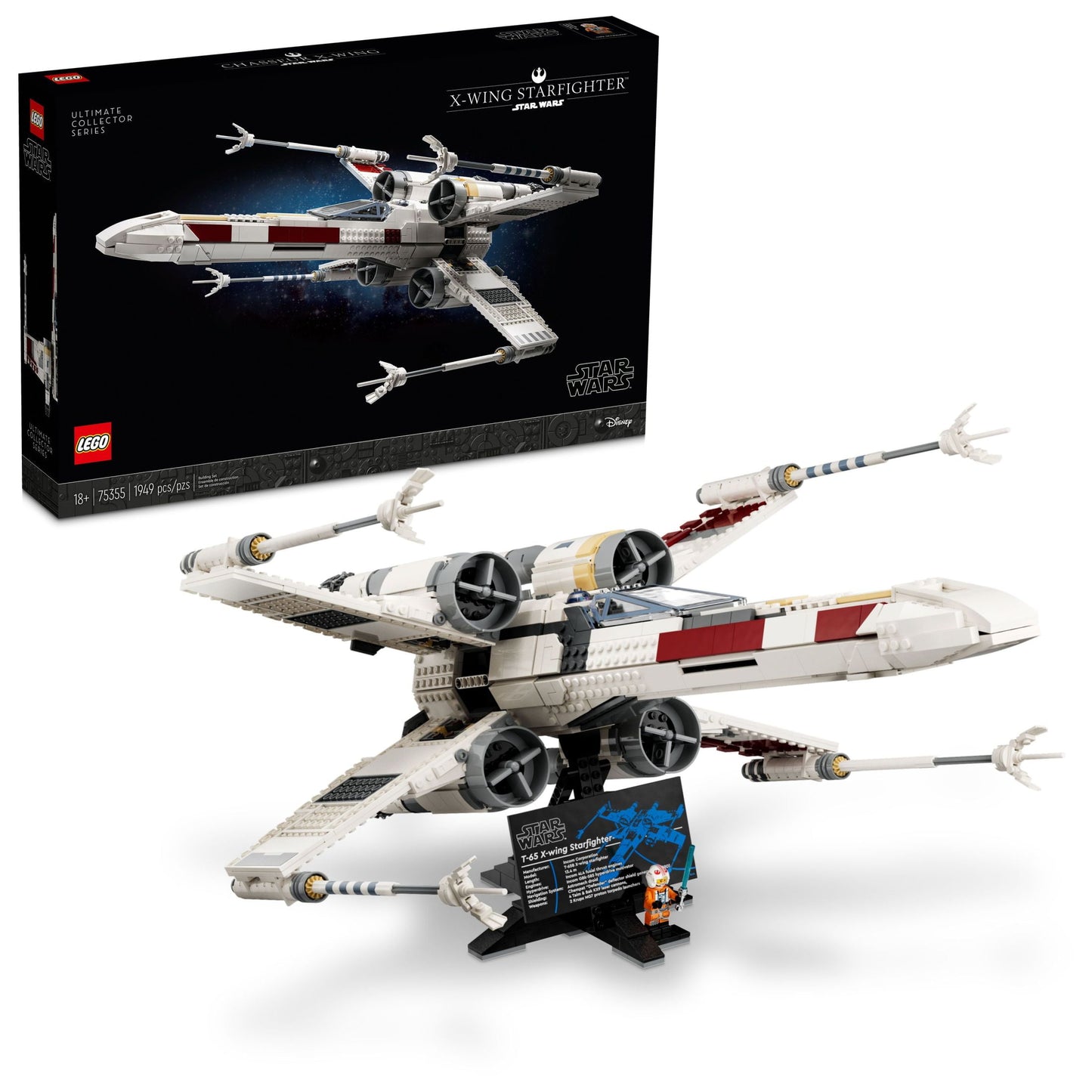 LEGO Star Wars Ultimate Collector Series X-Wing Starfighter Building Set for Adults,