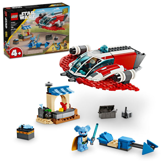 LEGO Star Wars: Young Jedi Adventures The Crimson Firehawk, Kids’ Starter Set, Buildable Toy