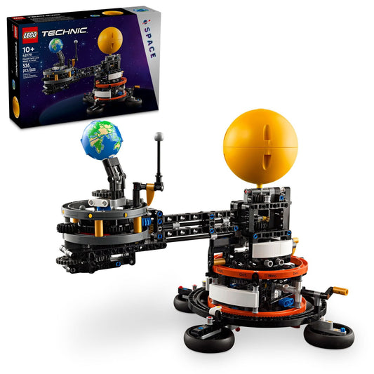 LEGO Technic Planet Earth and Moon in Orbit Building Set, Outer Space Birthday Gift for 10