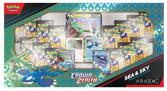 Pokémon TCG Crown Zenith Sea & Sky Premium Collection - 14 Packs