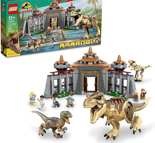 LEGO Jurassic Park Visitor Center: T. Rex & Raptor Attack 76961