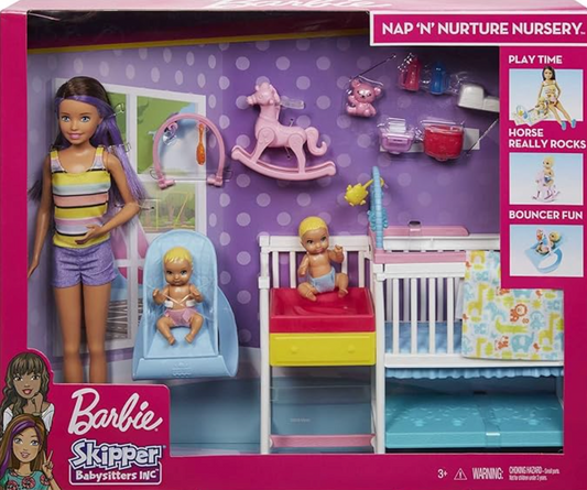 Barbie Skipper Babysitters Inc Dolls & Playset - Nap 'n Nurture Nursery