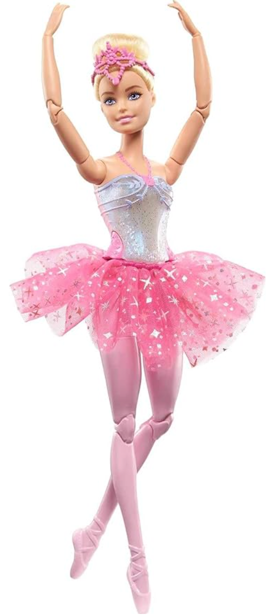 Barbie Dreamtopia Doll - Twinkle Lights Posable Ballerina with 5 Light-Up Shows