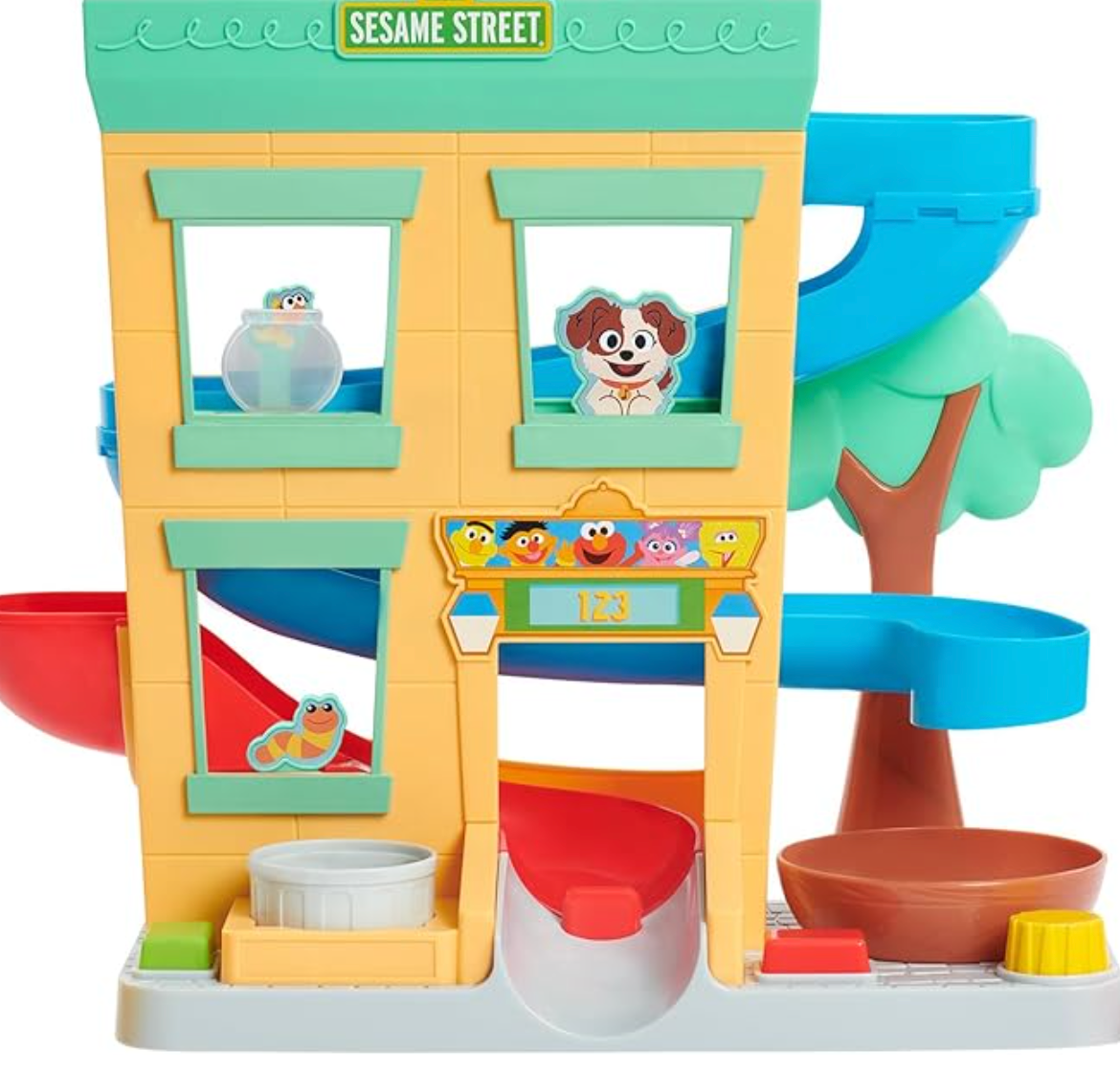 SESAME STREET 'Round The Neighborhood 4-Piece Ball Drop