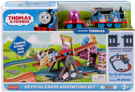 Thomas & Friends Motorized Toy Train Set Crystal Caves Adventure with Thomas