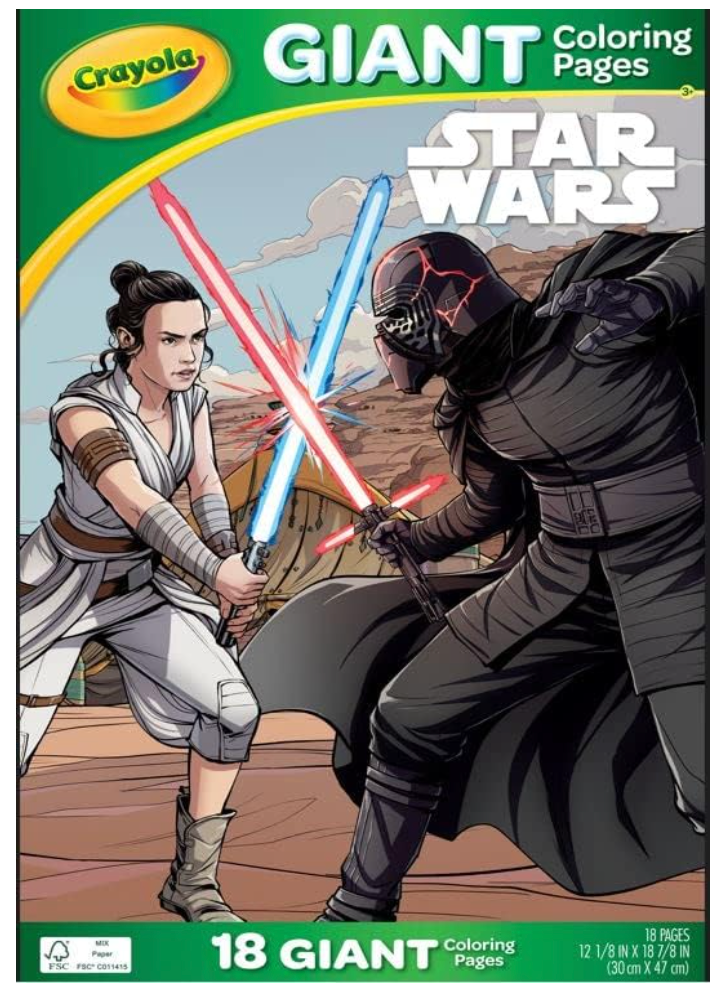 Crayola Giant Coloring Pages, 12.75" x 19.5" (Star Wars)