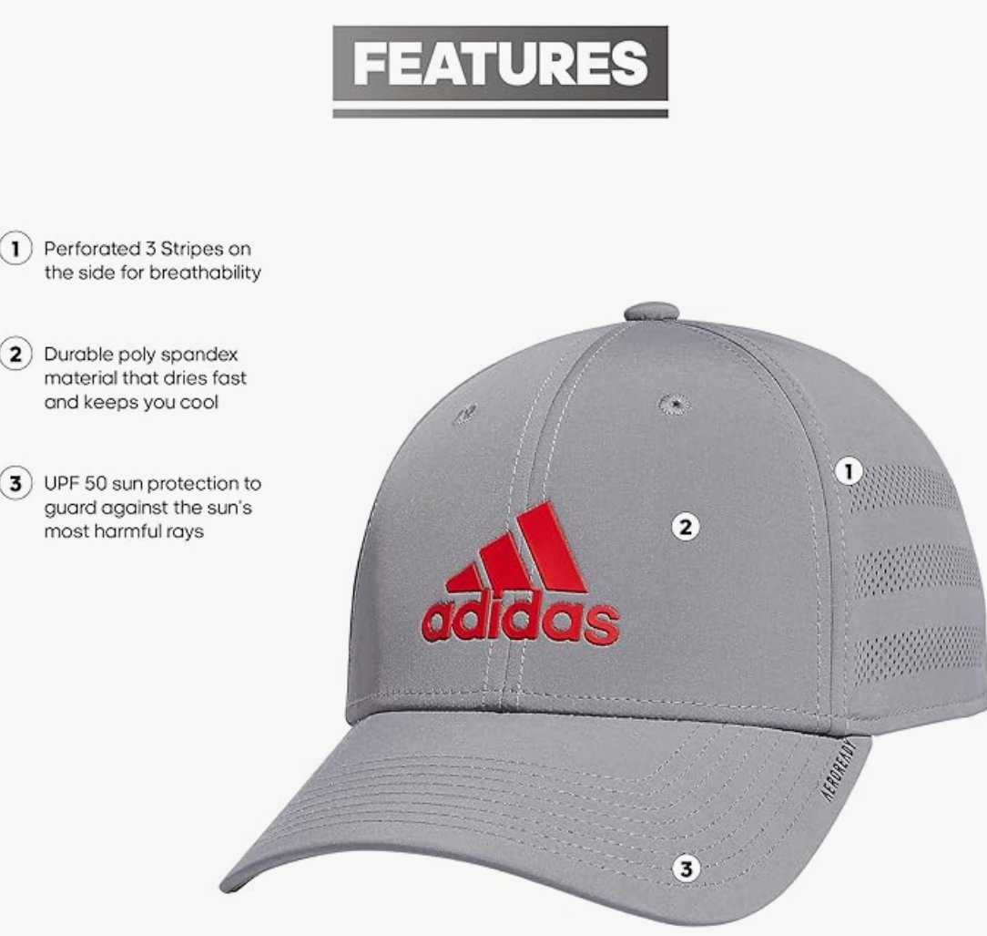 Adidas Gameday 3 Structured Stretch Fit Cap