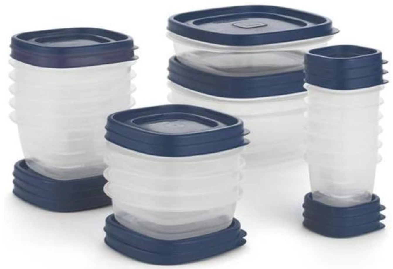 Rubbermaid "easy find" Lids (36 pieces)