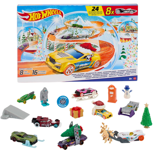 Hot Wheels Toy Cars, 2024 Advent Calendar