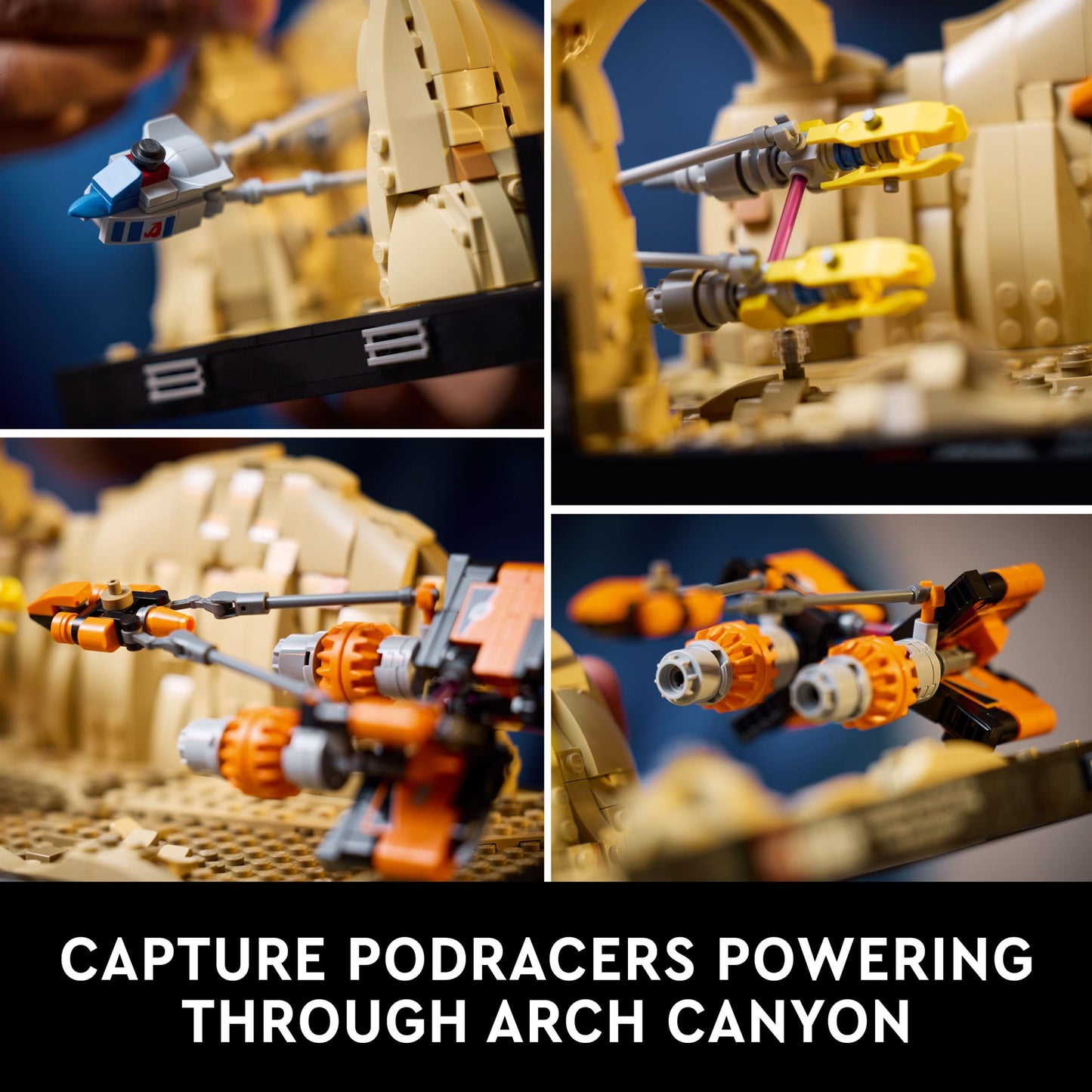 LEGO Star Wars: The Phantom Menace Mos Espa Podrace Diorama, Build and Display Model for