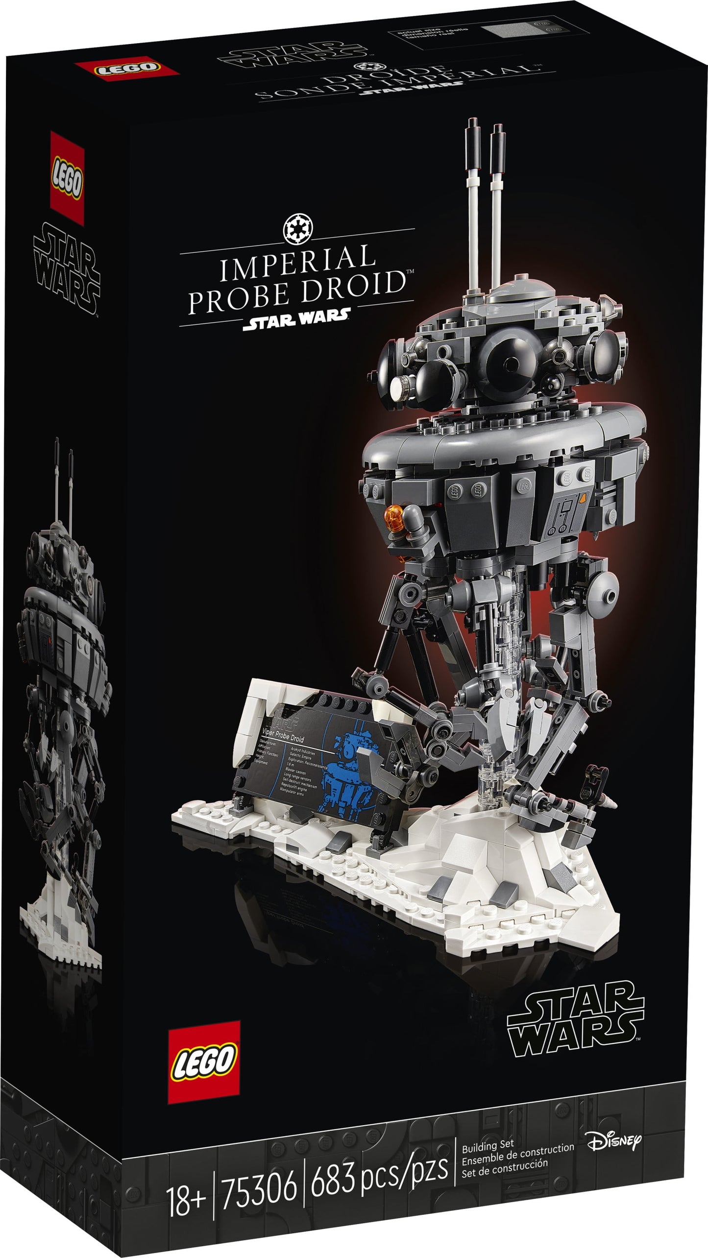 LEGO Star Wars Imperial Probe Droid 75306 Collectible Building Toy (683 Pieces)