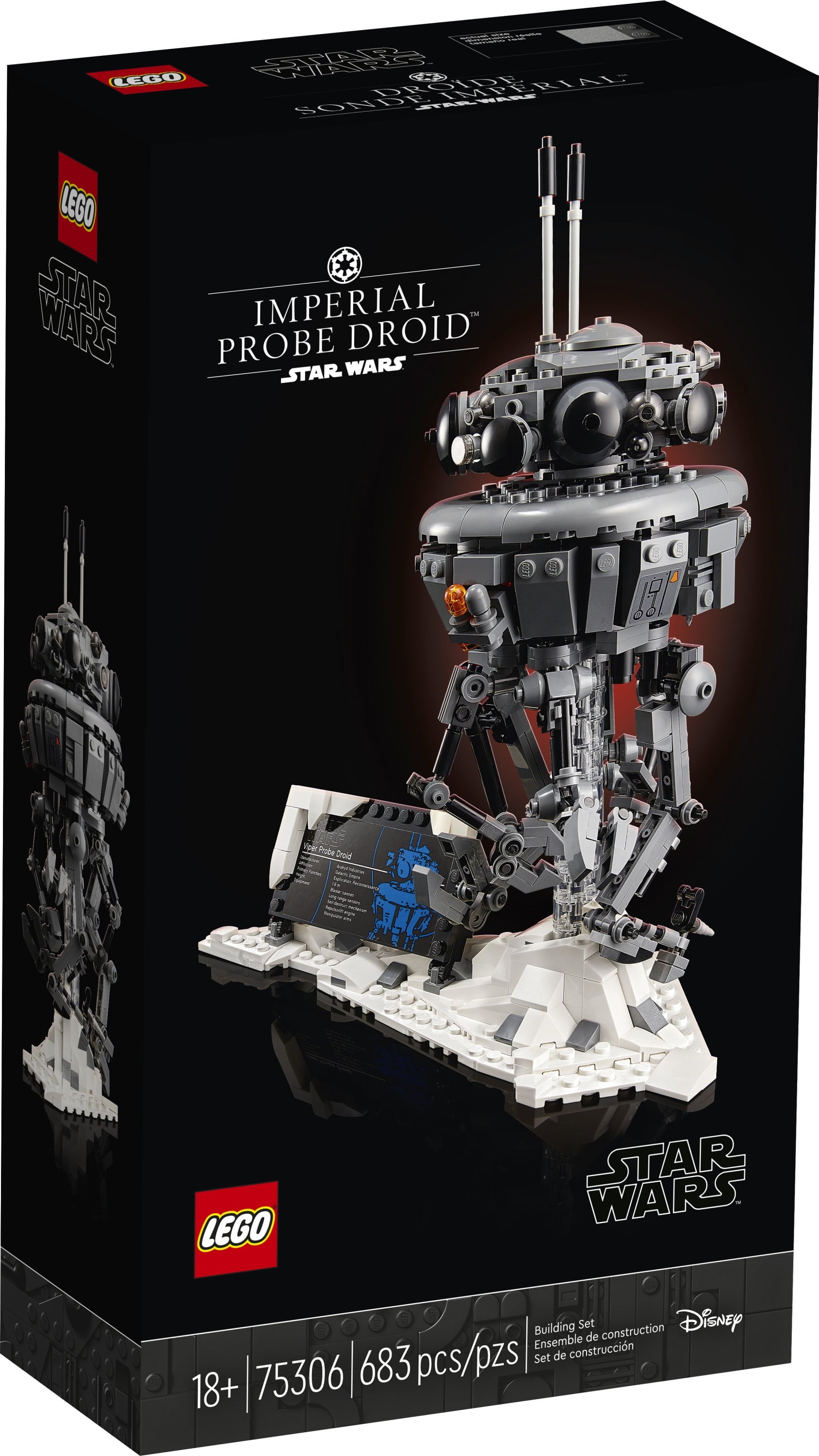 LEGO Star Wars Imperial Probe Droid 75306 Collectible Building Toy (683 Pieces)