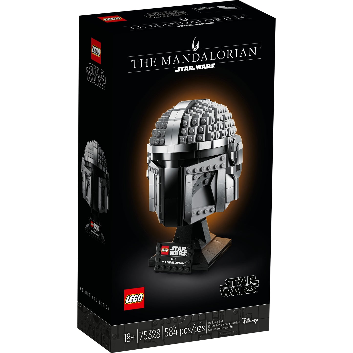 LEGO Star Wars The Mandalorian Helmet 75328 Buildable Model Kit, Display Collectible