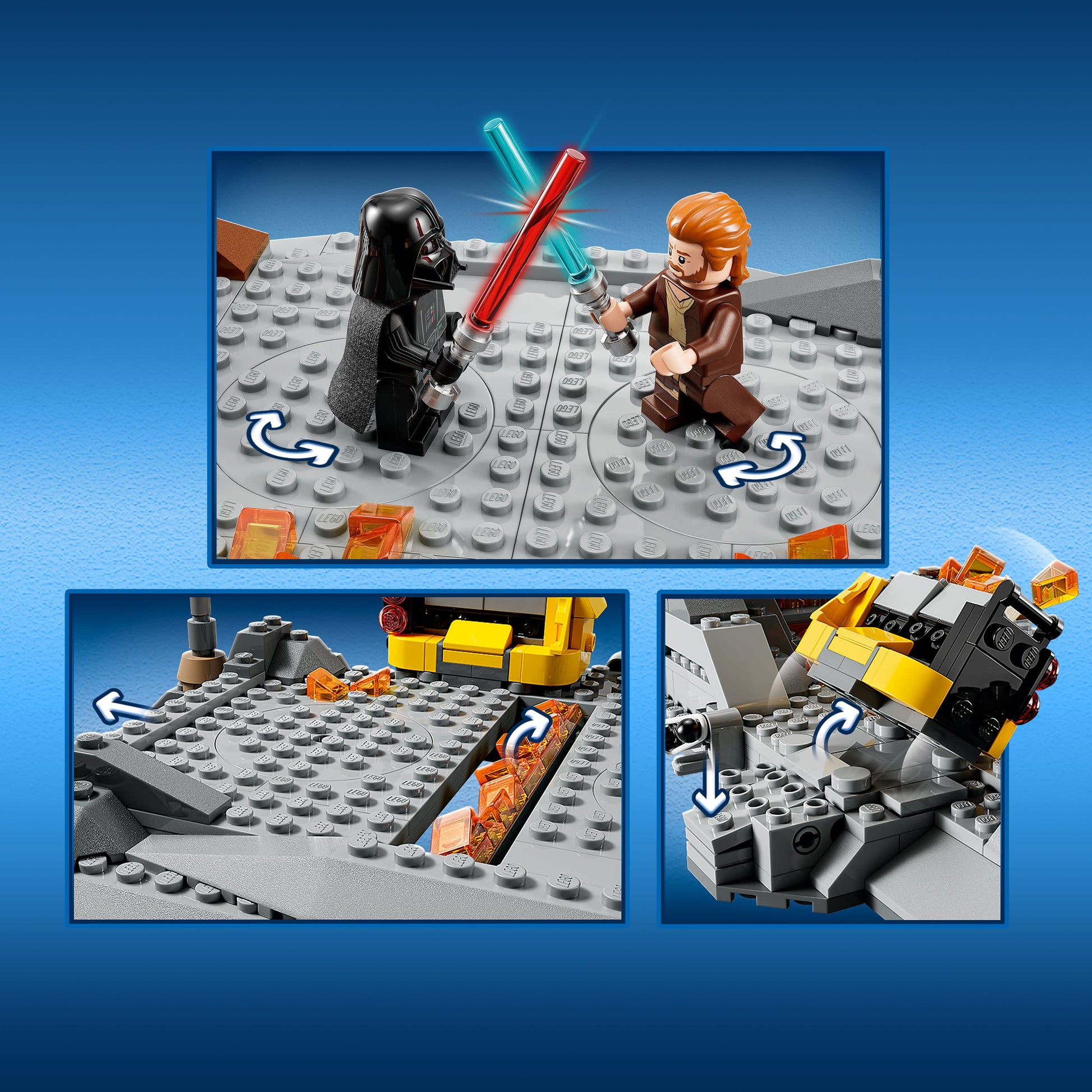 LEGO Buildable Action Toy Star Wars Obi-Wan Kenobi vs Darth Vader 8+ years, 408 Pieces