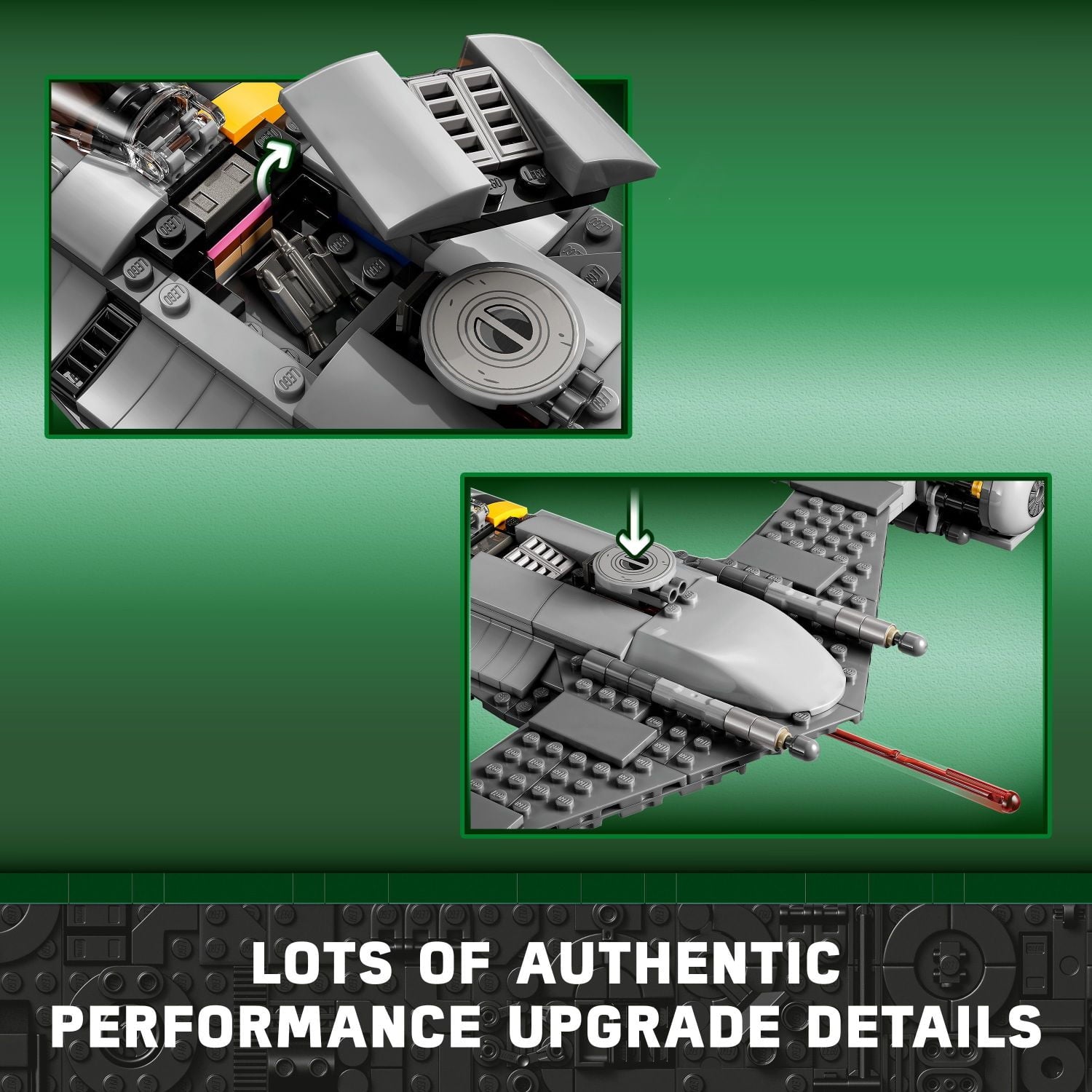 LEGO Star Wars The Mandalorian's N-1 Starfighter 75325 Building Toy, The Book of Boba Fett,
