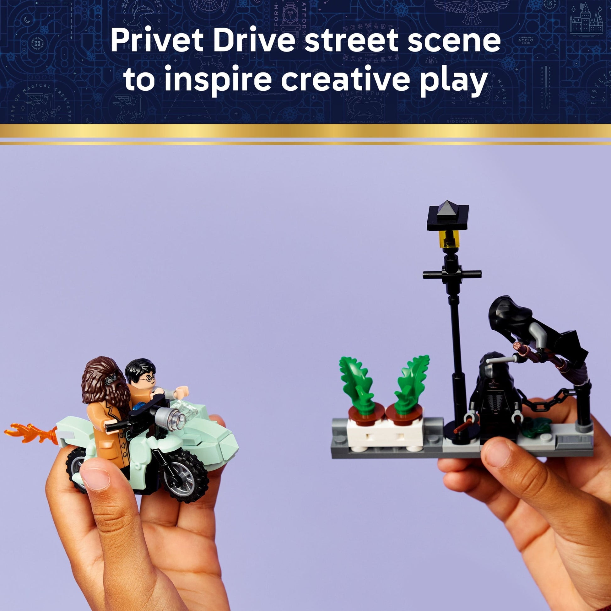 LEGO Harry Potter Hagrid & Harry's Privet Drive Escape - Building Toy for Boys & Girls, Ages 8+