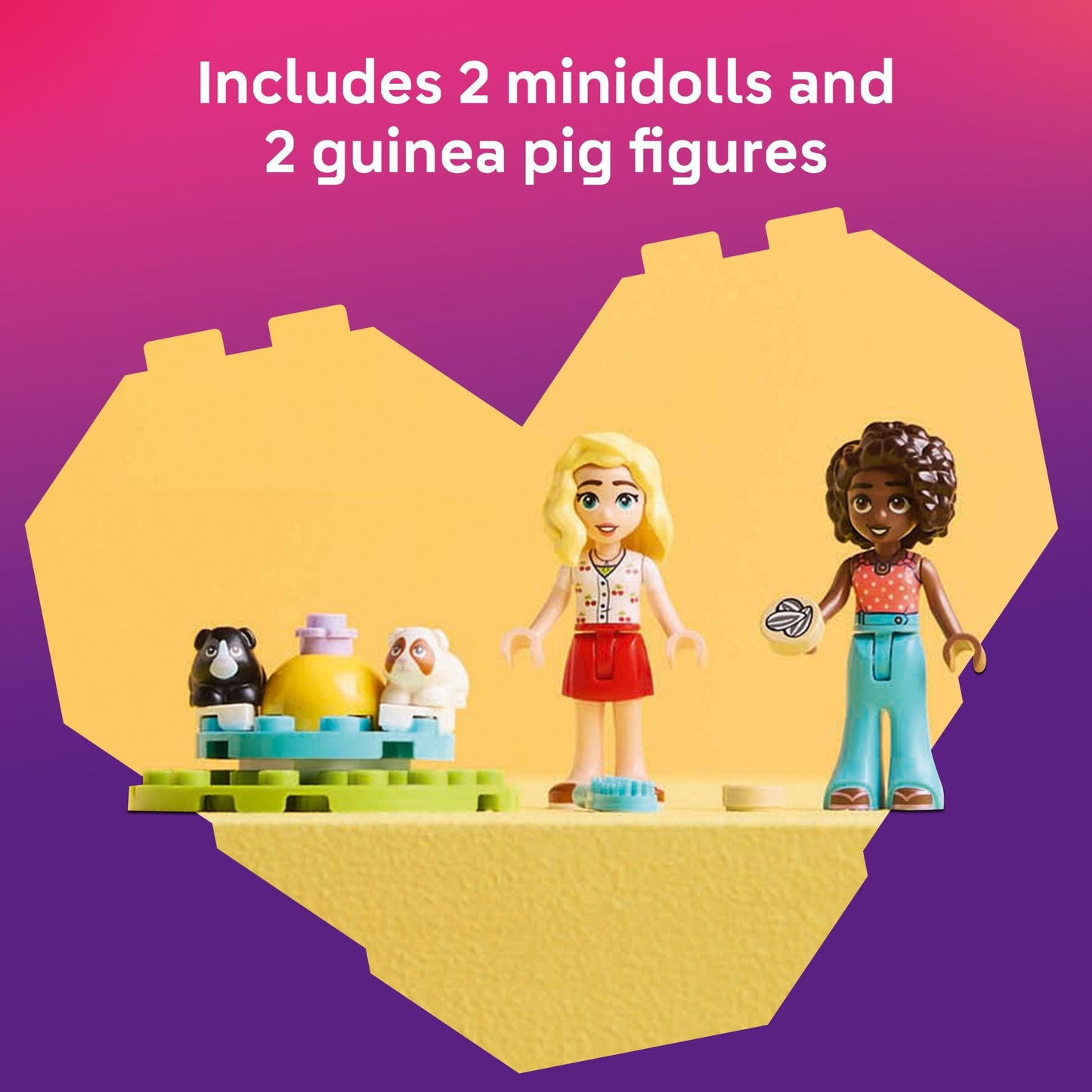 LEGO Friends Guinea Pig Playground - Building Toys Pretend Play Set for Kids, Girls & Boys,