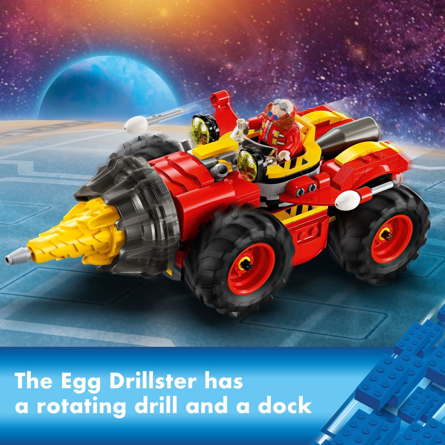 LEGO Sonic the Hedgehog: Super Sonic vs. Egg Drillster Gaming Toy with Shadow and Dr. Eggman,