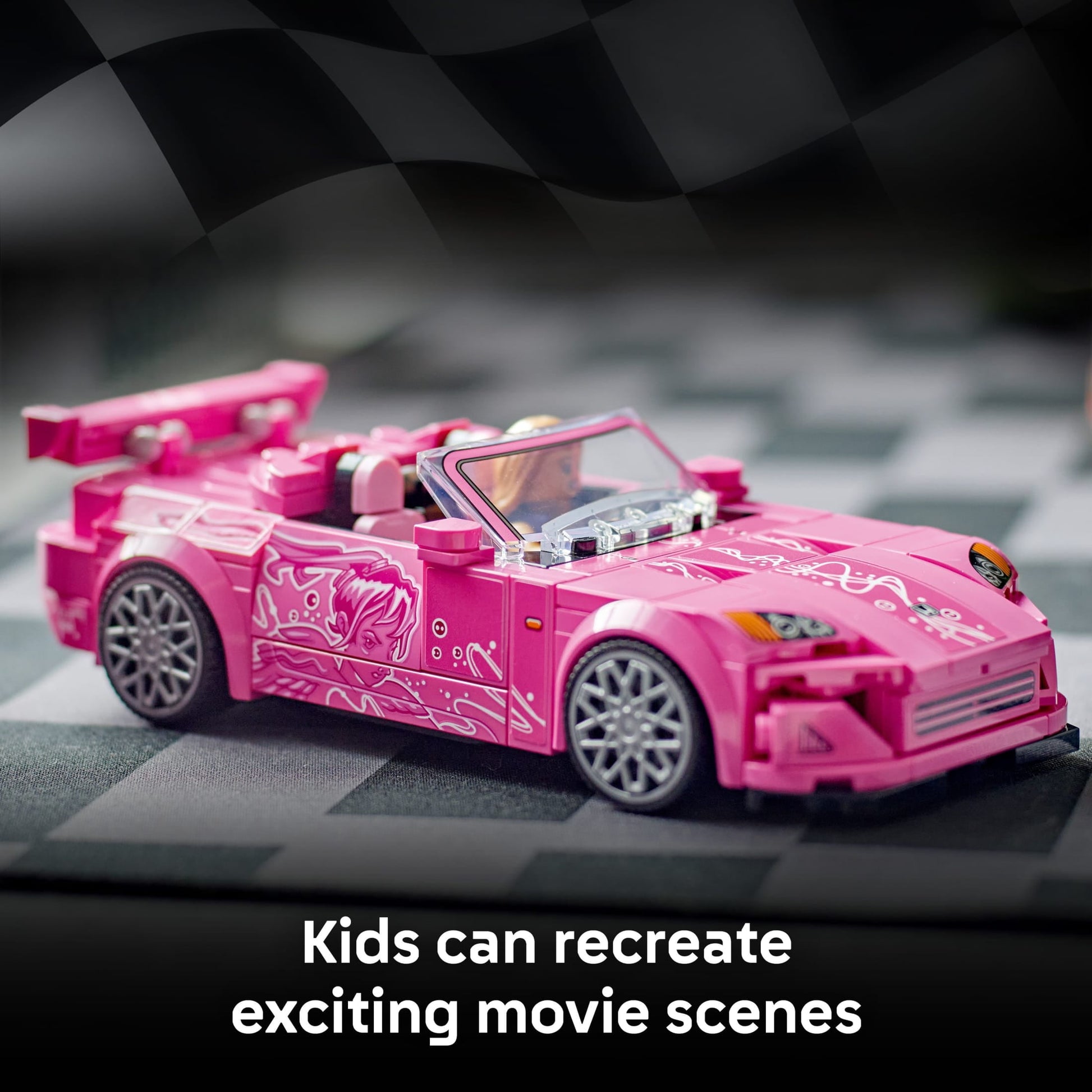 LEGO Speed Champions 2 Fast 2 Furious Honda S2000 Car Toy for Kids, Boys, and Girls, Ages 9+