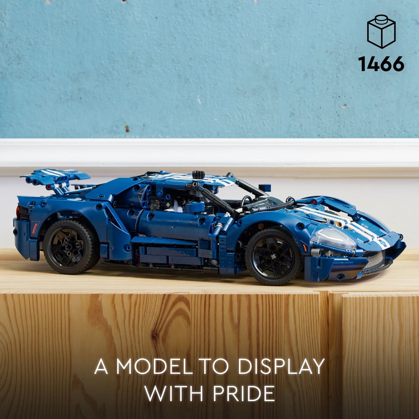 LEGO Technic 2022 Ford GT 42154 Car Model Kit for Adults to Build, 1:12 Scale Supercar,