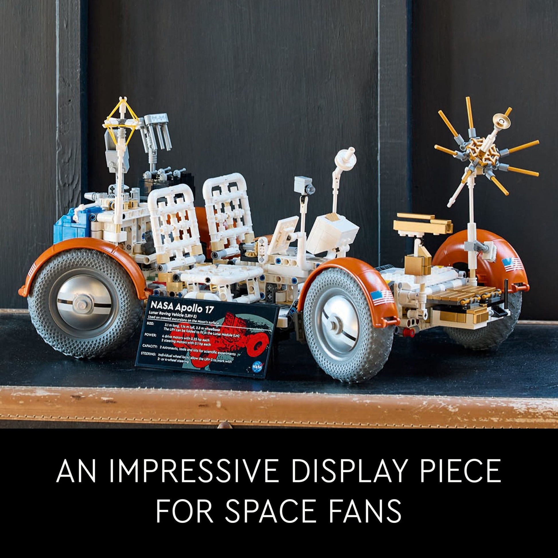 LEGO Technic NASA Apollo Lunar Roving Vehicle – LRV, Space Rover NASA Model for Adults,