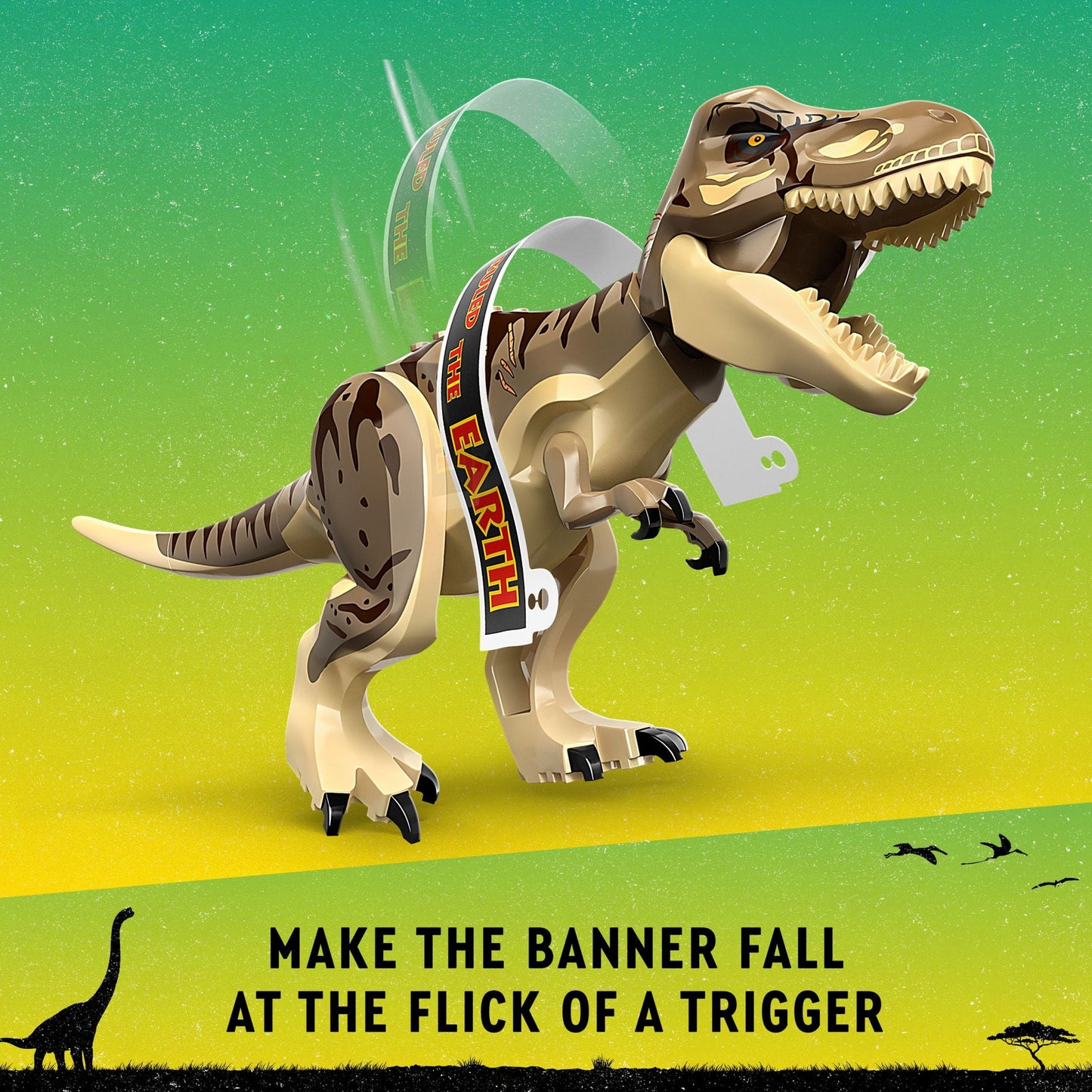 LEGO Jurassic Park Visitor Center: T. rex & Raptor Attack 76961 Buildable Dinosaur Toy, Gift