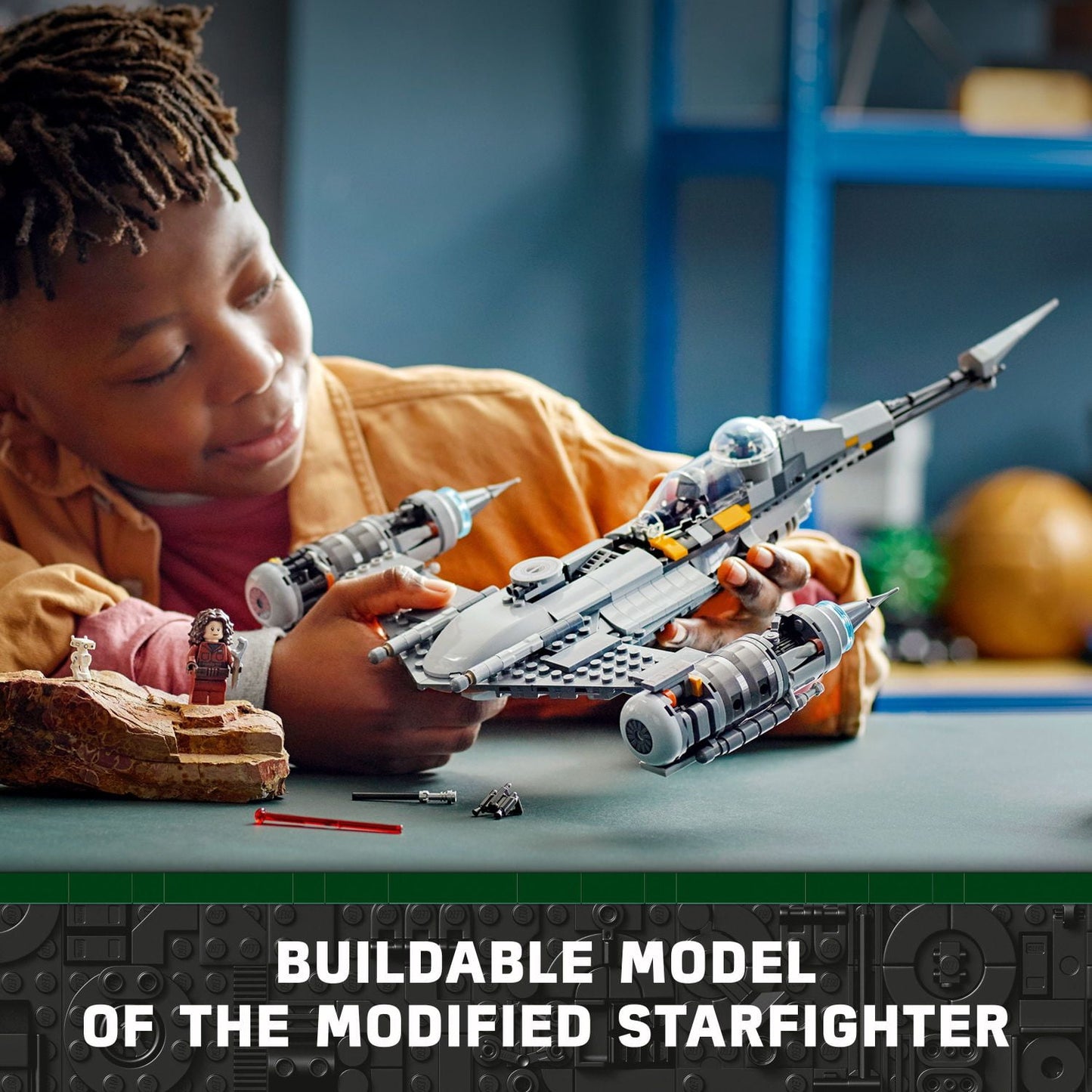 LEGO Star Wars The Mandalorian's N-1 Starfighter 75325 Building Toy, The Book of Boba Fett,