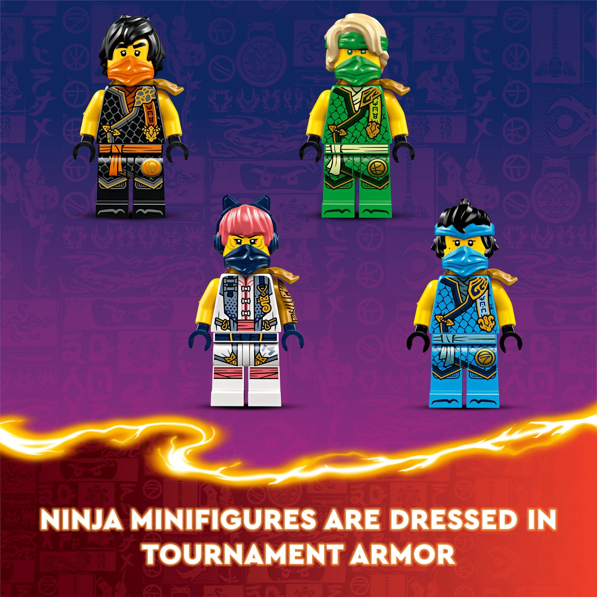 LEGO NINJAGO Ninja Team Combo Vehicle, 4 in 1 Ninja Playset for Kids with Glider, Off-Road