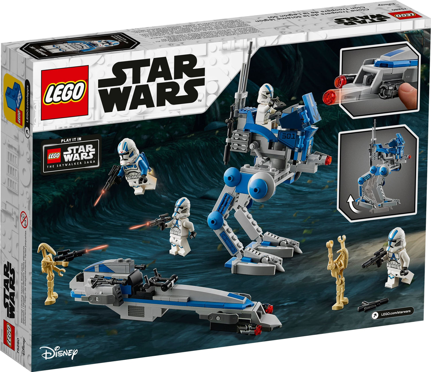 LEGO Star Wars 501st Legion Clone Troopers 75280 Building Kit, 285 Pieces