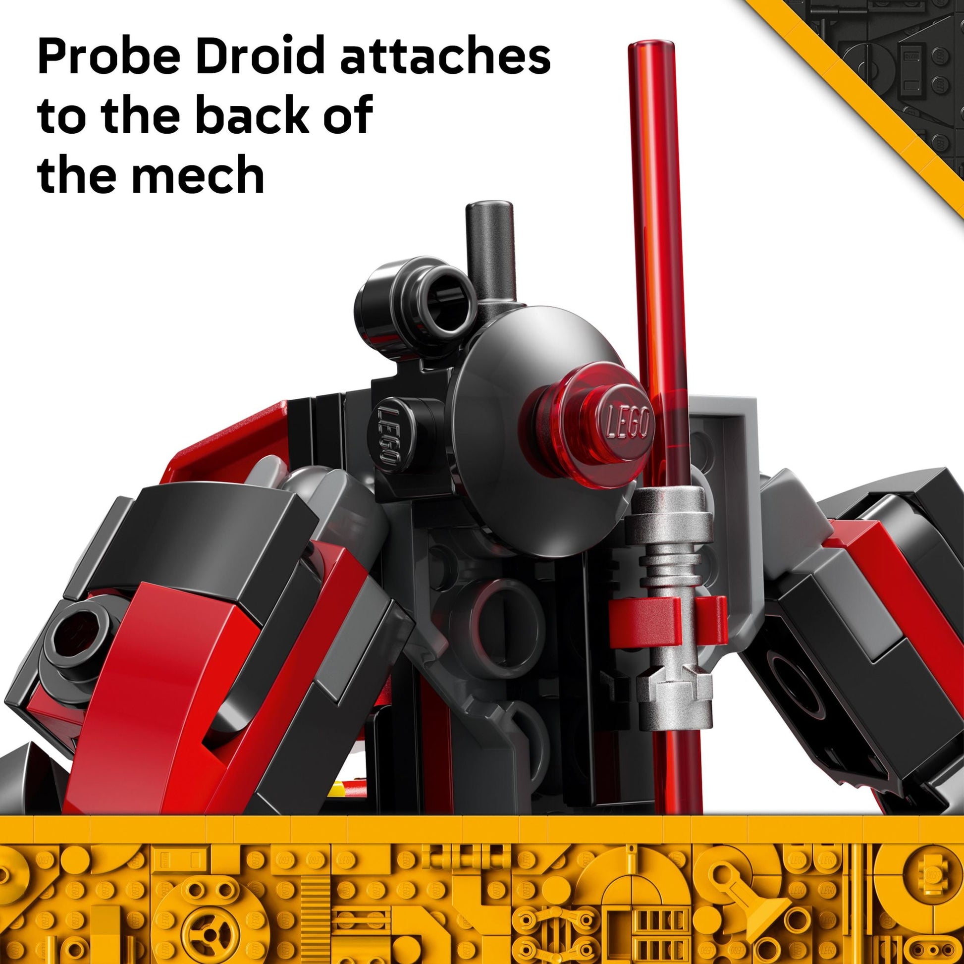 LEGO Star Wars Darth Maul Mech Kids Toy - Building Toy with Pretend Play Lightsaber - Birthday