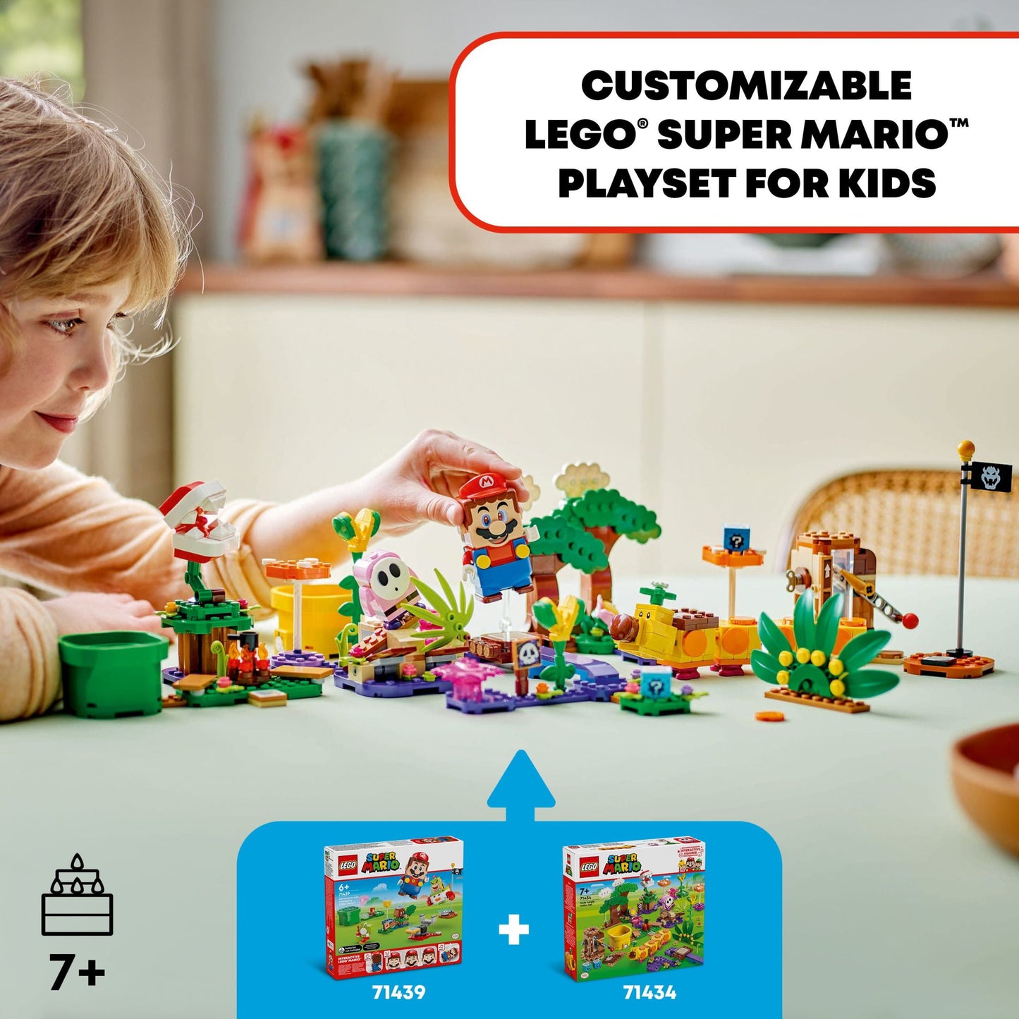 LEGO Super Mario Soda Jungle Maker, Mario Playset, Buildable Nintendo Birthday Gift for Kids,