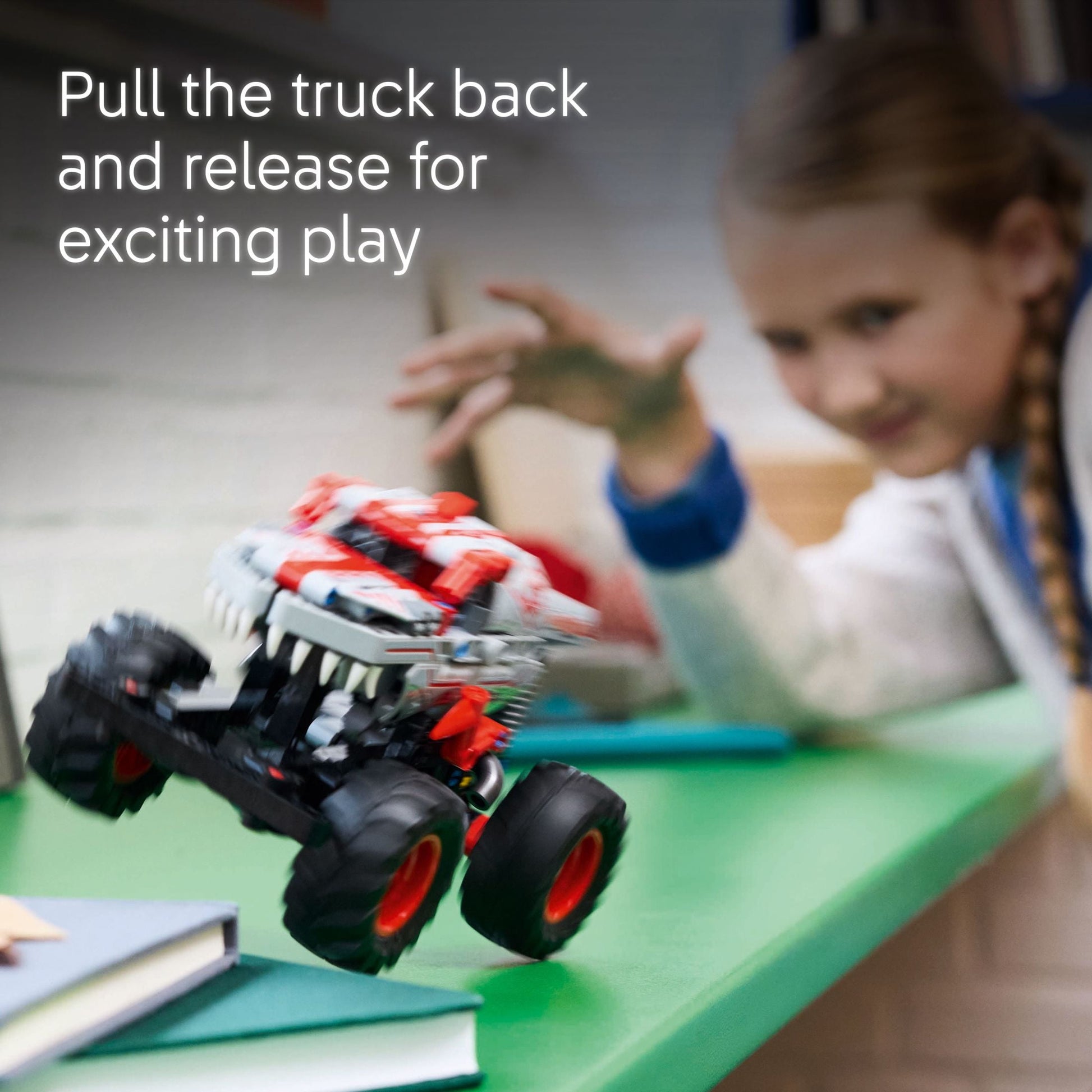 LEGO Technic Monster Jam ThunderROARus Pull-Back Monster Truck Building Toy - Birthday Gifts