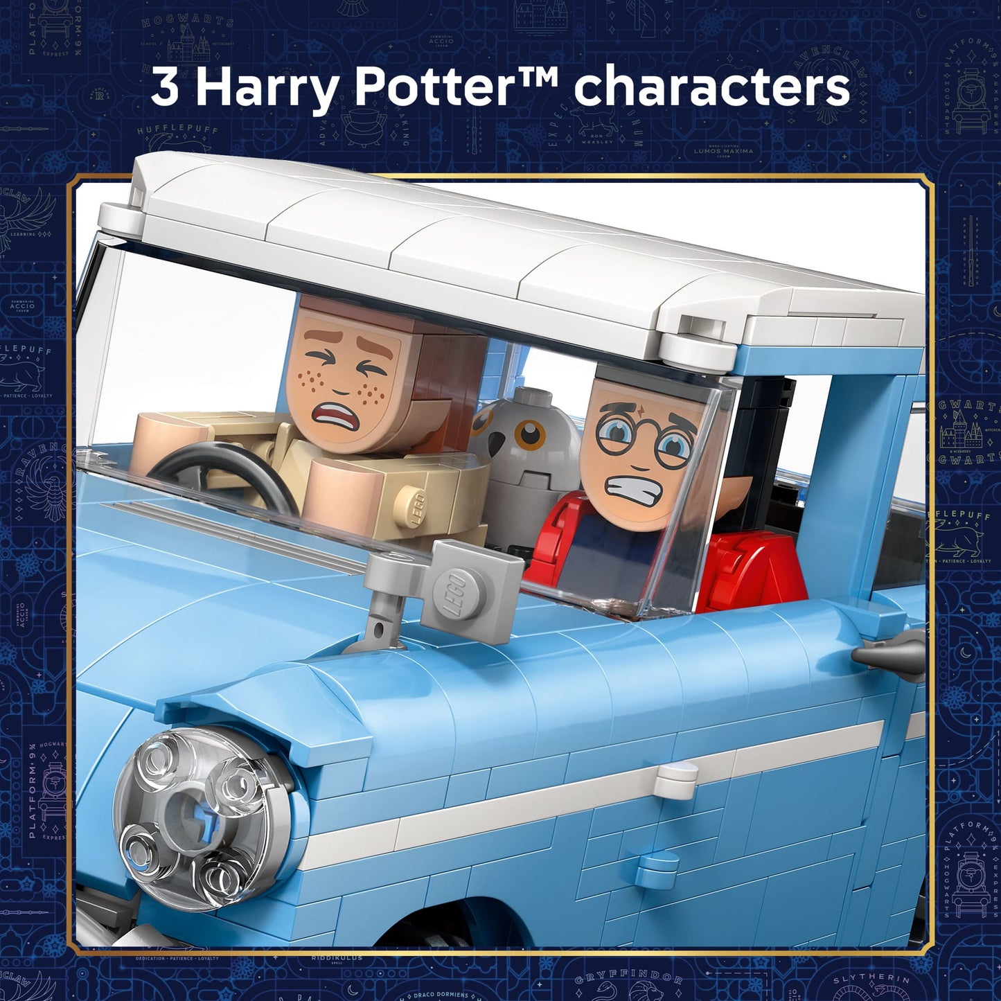 LEGO Harry Potter Enchanted Flying Ford Anglia Car Building Toy for Boys & Girls - Book Shelf