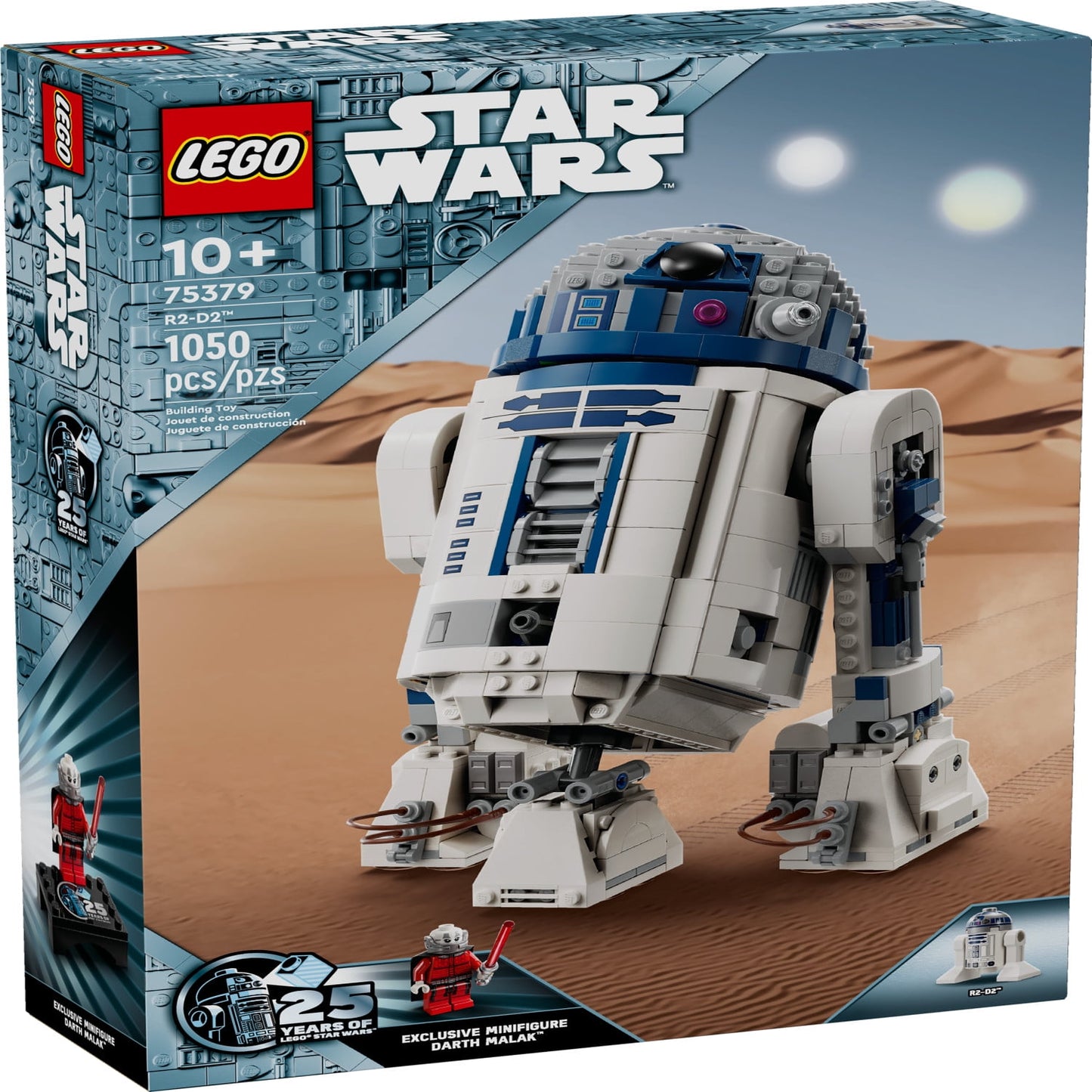 LEGO Star Wars R2-D2 Brick Built Droid Figure, Collectible Star Wars Room Décor with Exclusive